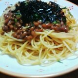 バター香る納豆パスタ